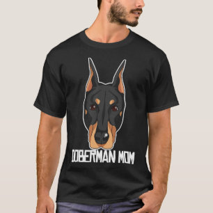 Camiseta Black And Tan Doberman Mom