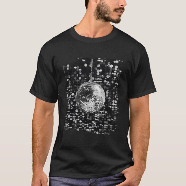 Camiseta Black And White Disco Ball Club (Anverso)