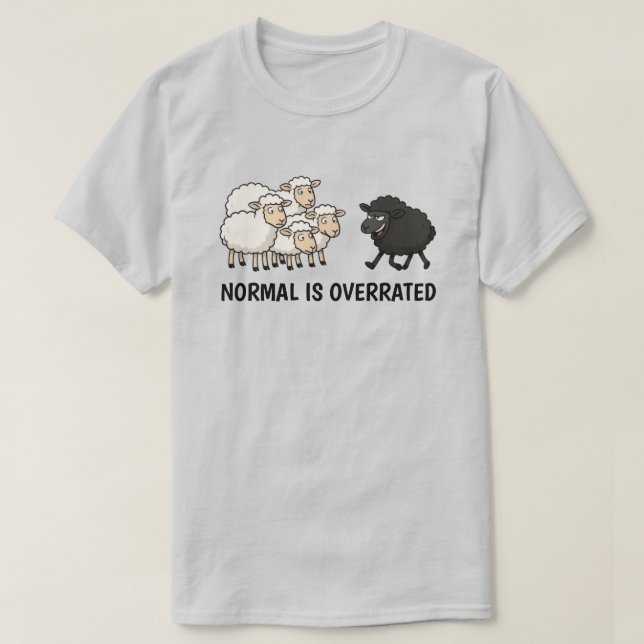 Camiseta Black and White Sheep Unisex (Diseño del anverso)