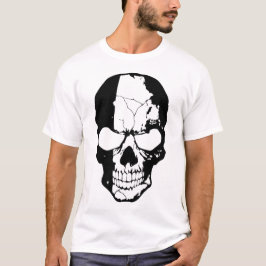 Camiseta Black and White Skull 