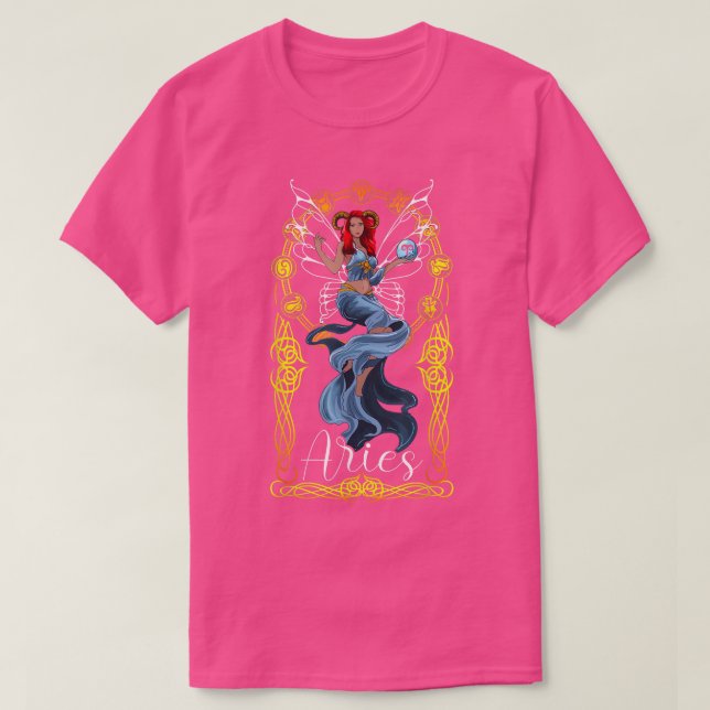 Camiseta Black Aries Fairy (Diseño del anverso)