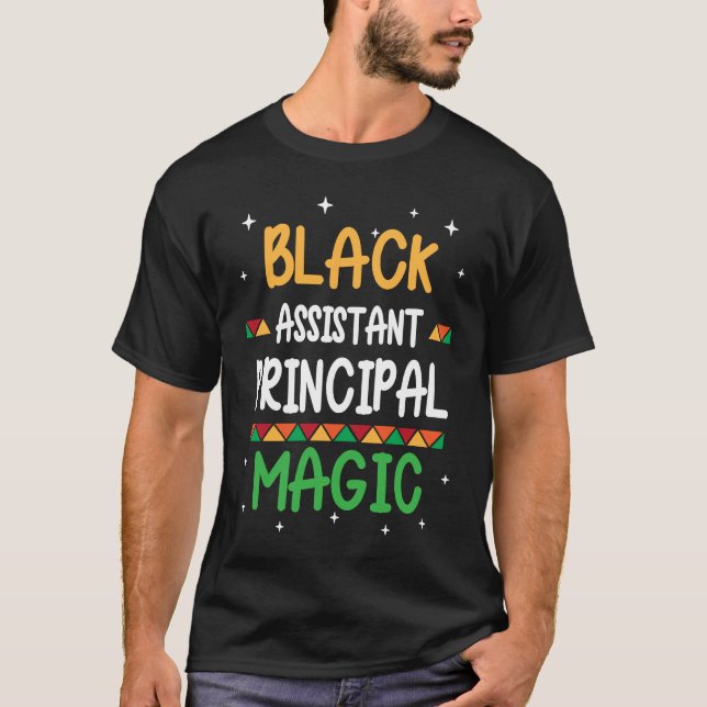 Camiseta Black Assistant Principal Magic Black history Mont (Anverso)