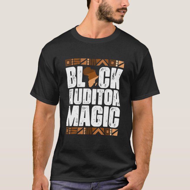 Camiseta Black Auditor Magic Black History Mono BLM (Anverso)