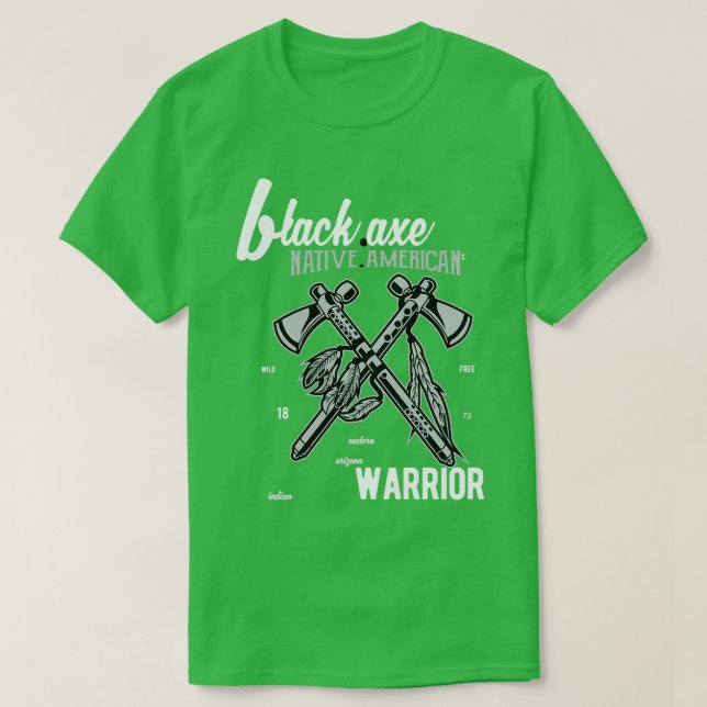 CAMISETA BLACK AX NATIONAL AMERICA WARRIOR (Diseño del anverso)