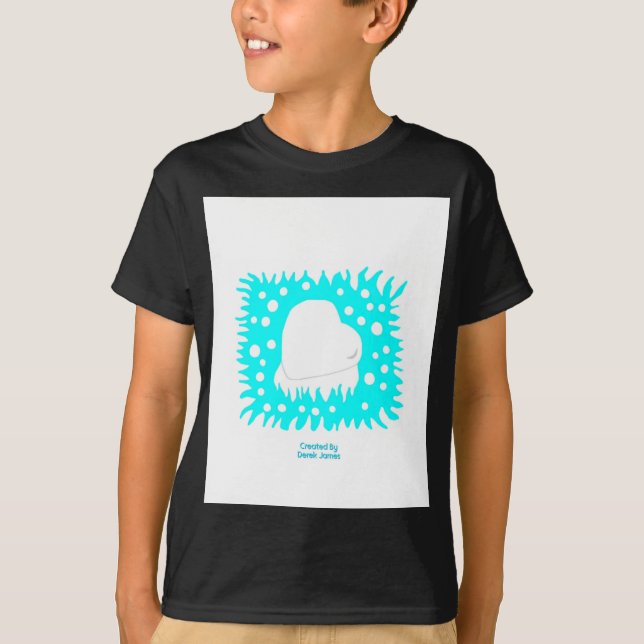 Camiseta Black Basic para Niños del Corazón de Nie (Anverso)