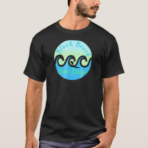 Camiseta Black Beach Surfing Surfing Surfing San Diego