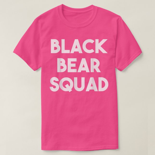 Camiseta Black Bear Squad - Funny  (Diseño del anverso)