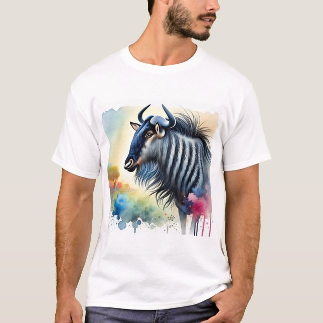 Camiseta Black Bearded Blue Wildebeest 290824AREF129 - Wate (Anverso)