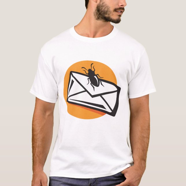 Camiseta Black Beetle Insect on Envelope (Anverso)