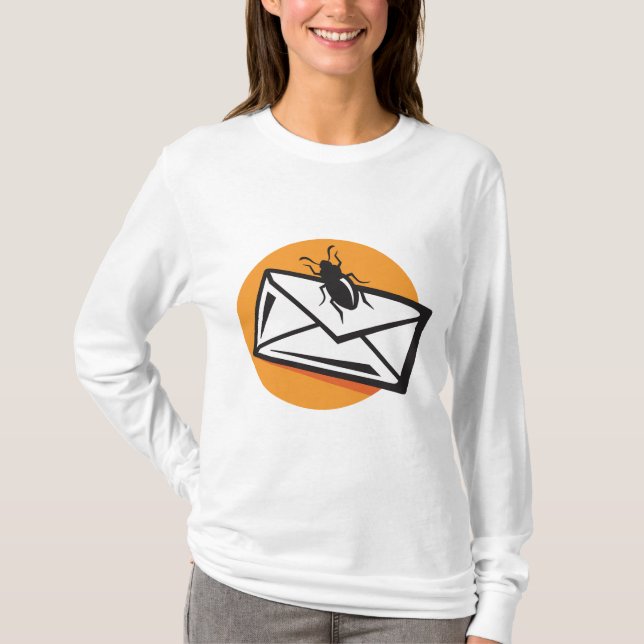 Camiseta Black Beetle Insect on Envelope (Anverso)