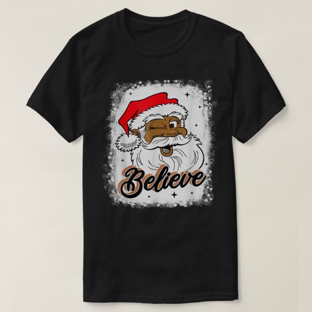 Camiseta Black Belie Santa Claus African American Santa B (Diseño del anverso)