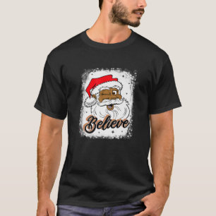 Camiseta Black Believe Santa Claus African American Santa B