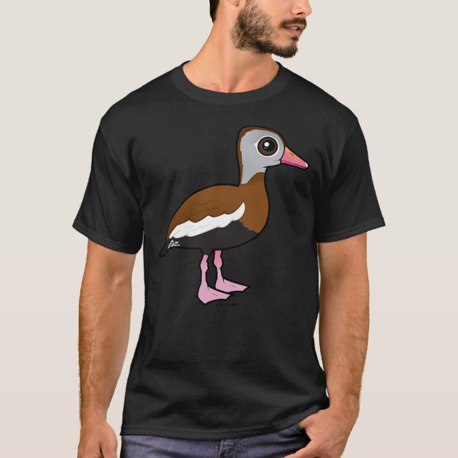 Camiseta Black-bellied Whistling-Duck Cute Cartoon Duck Bir (Anverso)