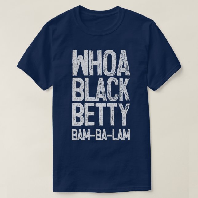 Camiseta Black Betty Ram Jam (Diseño del anverso)