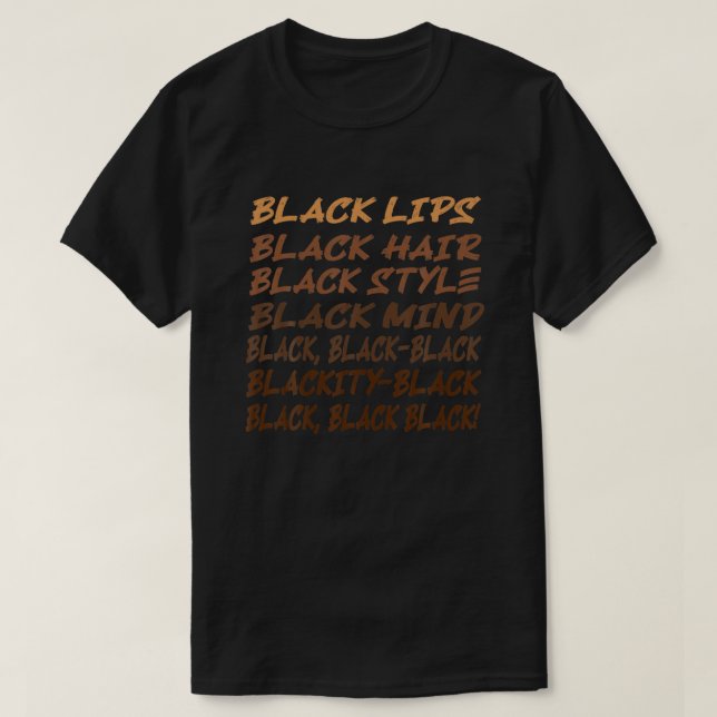 Camiseta Black Blackity Every Mes Black History Pride Afr (Diseño del anverso)