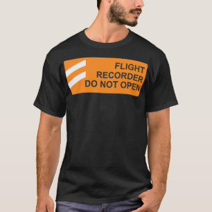 Camiseta BLACK BOX Flight Recorder Do Not Open DZ12