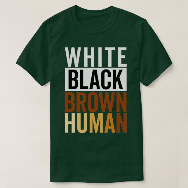 Camiseta Black Brown Human (Diseño del anverso)