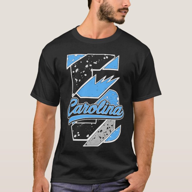 Camiseta Black Carolina 5 AJ5 Carolina Script Match (Anverso)