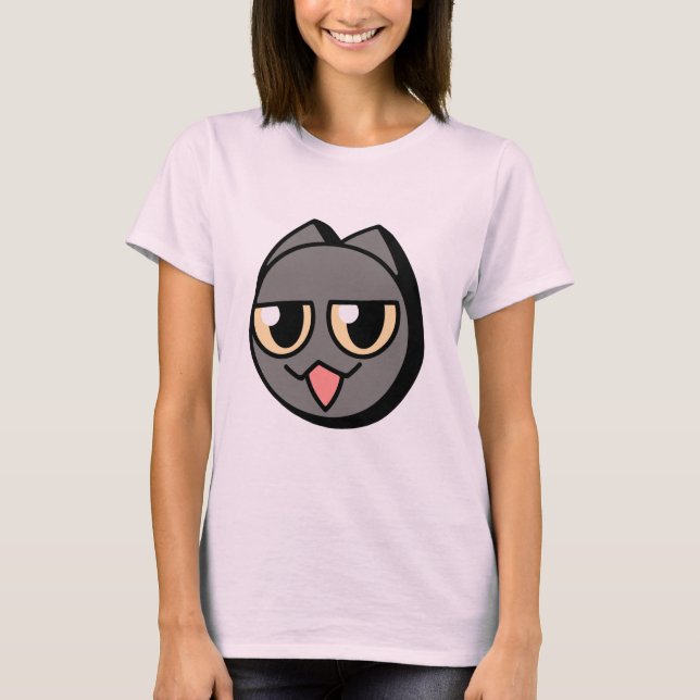 Camiseta Black Cartoon Cat (Anverso)