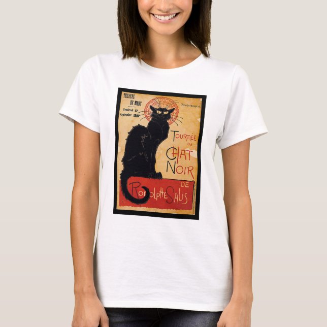 Camiseta Black cat (Anverso)