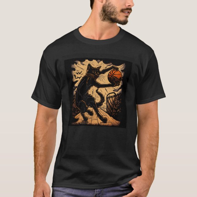 Camiseta Black Cat Basketball Christian (Anverso)