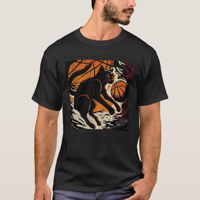 Camiseta Black Cat Basketball Christian (Anverso)