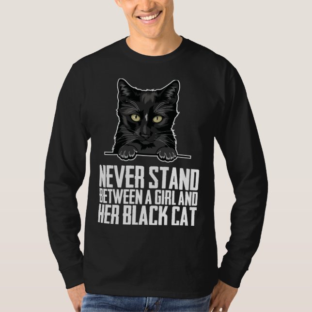 Camiseta Black cat  Black cats  Black kitten (Anverso)