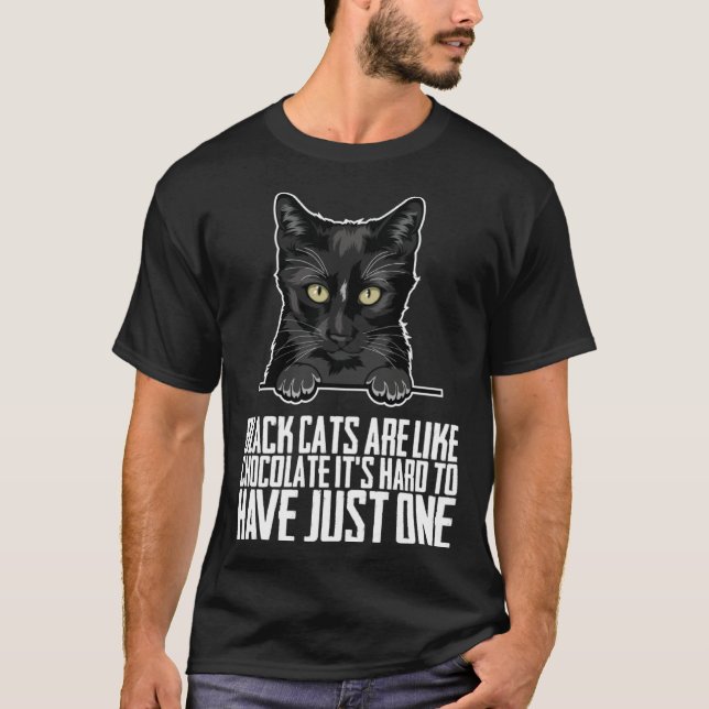 Camiseta Black cat  Black cats  Black kitten (Anverso)