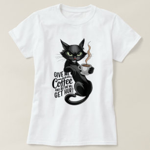 Camiseta Black Cat Coffee Lover