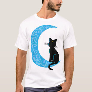 Camiseta Black Cat Crescent Moon Sailor Mom