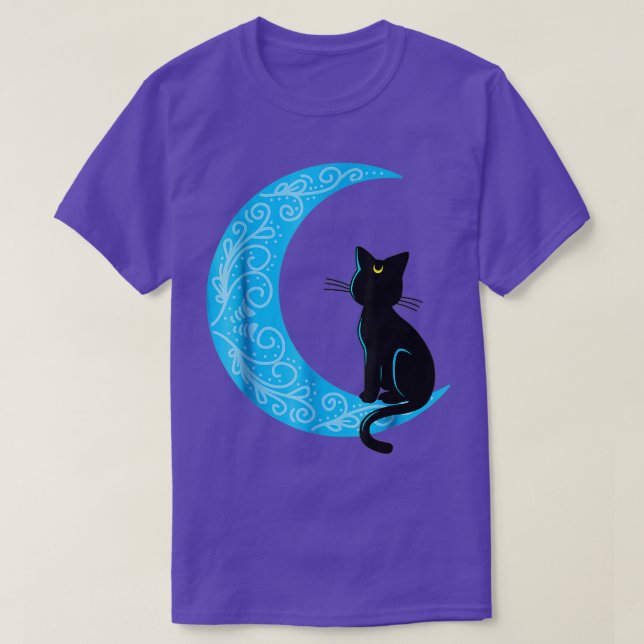 Camiseta Black Cat Crescent Moon Sailor Mom (Diseño del anverso)