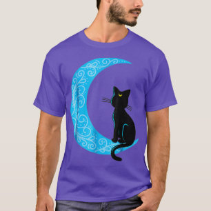 Camiseta Black Cat Crescent Moon Sailor Mom