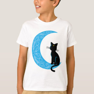 Camiseta Black Cat Crescent Moon Sailor Mom