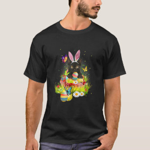 Camiseta Black Cat Easter Day Bunny Eggys Costume Gift Mens