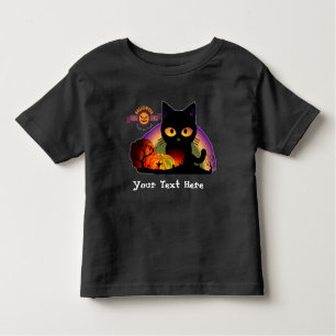 Camiseta Black Cat Halloween