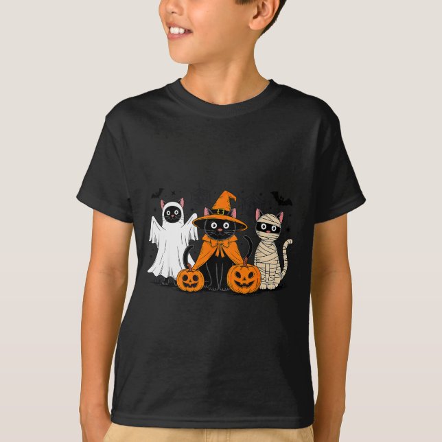 Camiseta Black Cat Halloween  (Anverso)