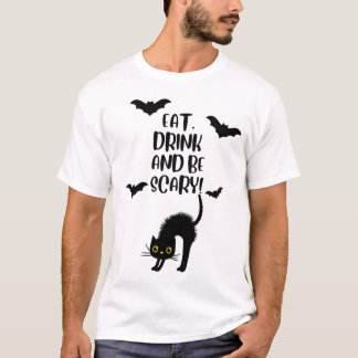 Camiseta Black Cat Halloween