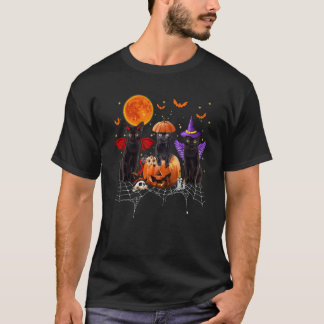 Camiseta Black Cat Halloween Black Cat Sitting On Pumpkin