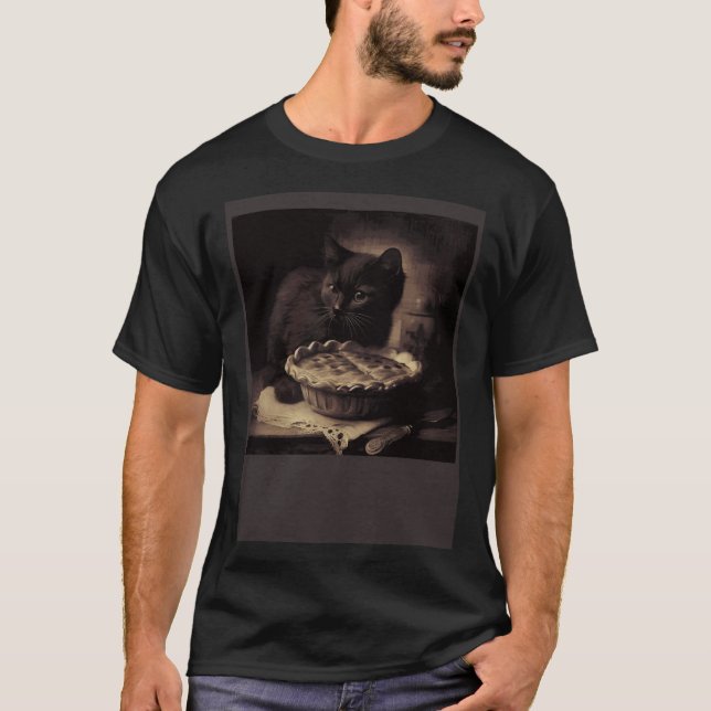 Camiseta Black Cat Love Apple Pie (Anverso)