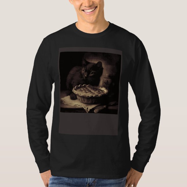 Camiseta Black Cat Love Apple Pie (Anverso)