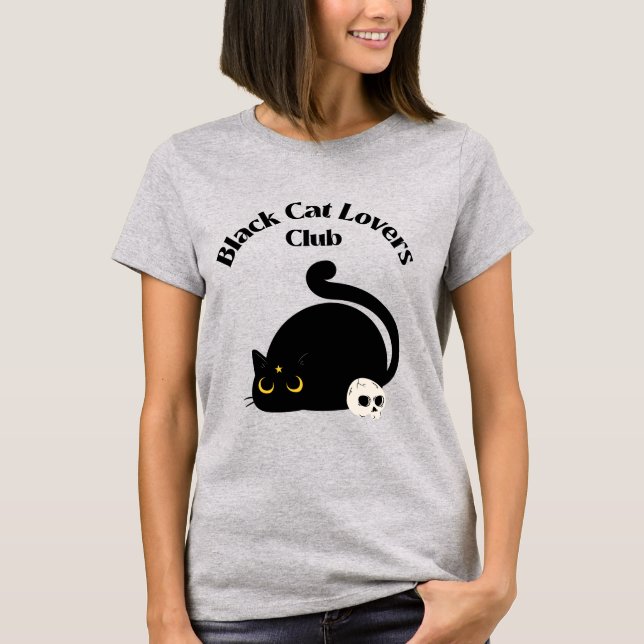 Camiseta Black Cat Lovers Club (Anverso)