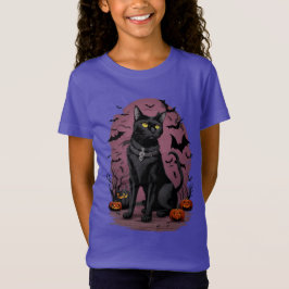Camiseta Black Cat Magic para Halloween