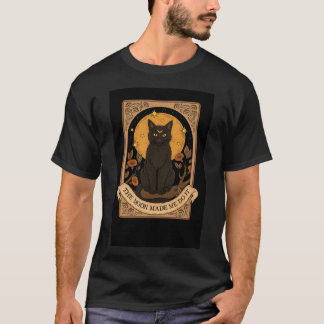 Camiseta Black Cat Moon – Camiseta básica para hom
