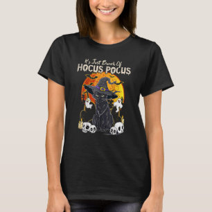 Camiseta Black Cat Moon Funny Halloween disstume Bunch of H
