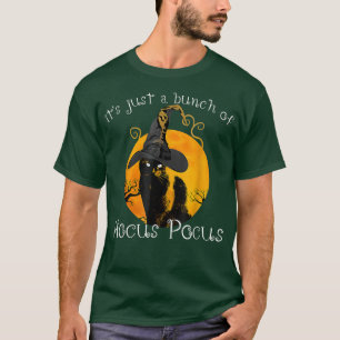 Camiseta Black Cat Moon Funny Halloween disstume Bunch of H
