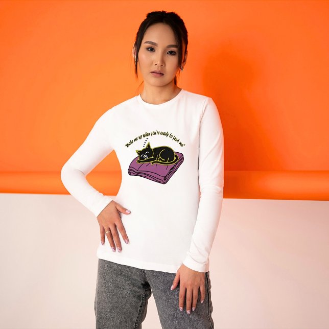 Camiseta Black Cat Nap Time T-Shirt (Subido por el creador)