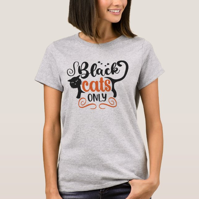 Camiseta Black Cat Only (Anverso)