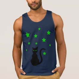 Camiseta Black Cat Stars