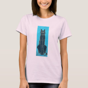 Camiseta Black Cat Vintage Look