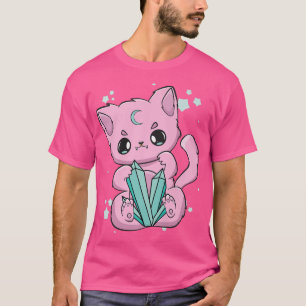 Camiseta Black Cat Wicca Cute Anime Neko Kitten Nugoth Prem